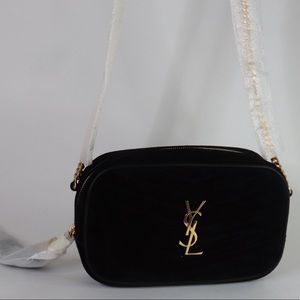YSL LOU MINI BAG SUEDE MATELASE LEATHER